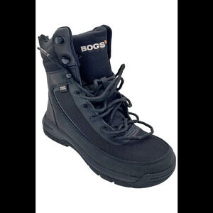 Bogs Men's Shale 8" Glacial Grip WP Combat Boot Black - Medium
